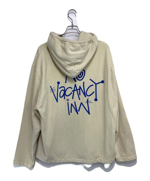 stussy（ステューシー）stussy (ステューシー) No Vacancy Inn (ノーバカンシーイン) プリントパーカー イエロー サイズ:Lの古着・服飾アイテム