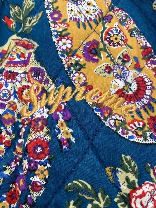 SUPREME（シュプリーム）SUPREME (シュプリーム) Quilted Paisley Jacket キルティングペイズリージャケット ネイビー サイズ:Mの古着・服飾アイテム