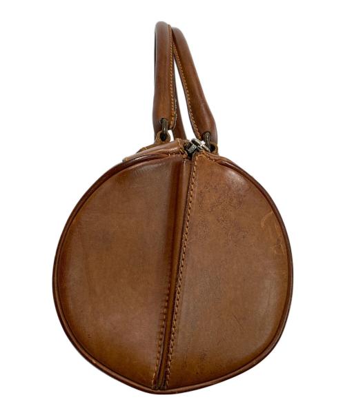 MIU MIU（ミュウミュウ）MIU MIU (ミュウミュウ) ミニドラムバッグ ブラウンの古着・服飾アイテム