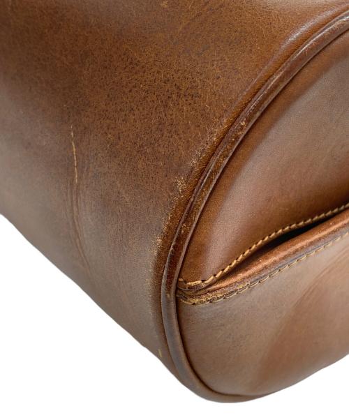 MIU MIU（ミュウミュウ）MIU MIU (ミュウミュウ) ミニドラムバッグ ブラウンの古着・服飾アイテム