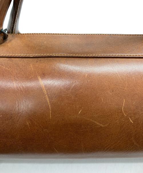 MIU MIU（ミュウミュウ）MIU MIU (ミュウミュウ) ミニドラムバッグ ブラウンの古着・服飾アイテム