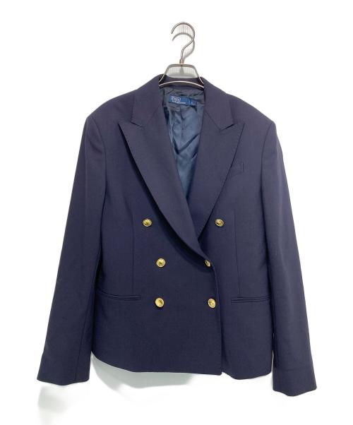 POLO RALPH LAUREN（ポロ・ラルフローレン）POLO RALPH LAUREN (ポロ・ラルフローレン) 金釦 ダブルブレザー ネイビー サイズ:2の古着・服飾アイテム
