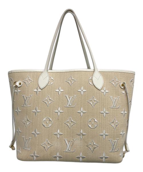 LOUIS VUITTON（ルイ ヴィトン）LOUIS VUITTON (ルイ ヴィトン) ネヴァーフルMM バイ ザ プール トートバッグ ベージュ×アイボリーの古着・服飾アイテム