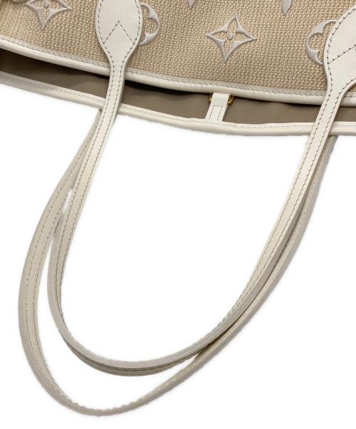 LOUIS VUITTON（ルイ ヴィトン）LOUIS VUITTON (ルイ ヴィトン) ネヴァーフルMM バイ ザ プール トートバッグ ベージュ×アイボリーの古着・服飾アイテム