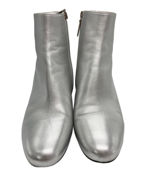 Salvatore Ferragamo（サルヴァトーレ フェラガモ）Salvatore Ferragamo (サルヴァトーレ フェラガモ) ヒールブーツ シルバー サイズ:7の古着・服飾アイテム