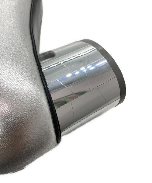 Salvatore Ferragamo（サルヴァトーレ フェラガモ）Salvatore Ferragamo (サルヴァトーレ フェラガモ) ヒールブーツ シルバー サイズ:7の古着・服飾アイテム