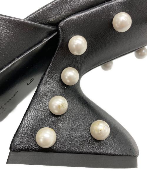 Salvatore Ferragamo（サルヴァトーレ フェラガモ）Salvatore Ferragamo (サルヴァトーレ フェラガモ) パールミュール ブラック サイズ:6の古着・服飾アイテム