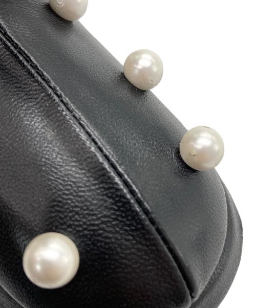 Salvatore Ferragamo（サルヴァトーレ フェラガモ）Salvatore Ferragamo (サルヴァトーレ フェラガモ) パールミュール ブラック サイズ:6の古着・服飾アイテム