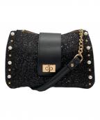 DIANAダイアナ）の古着「キラキラグリッターBAG」｜ブラック