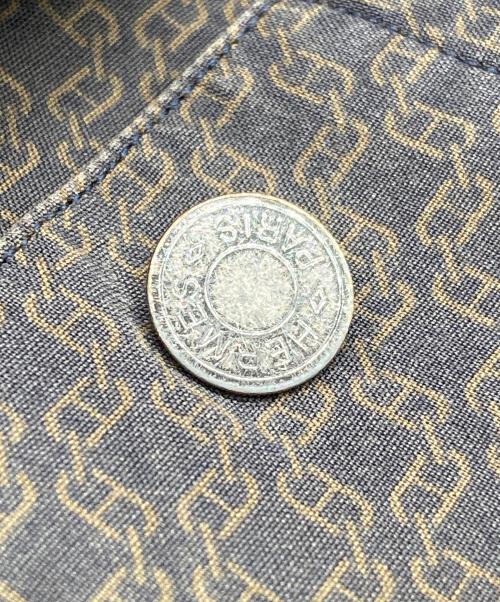 HERMES（エルメス）HERMES (エルメス) シェーヌダンクル柄 セリエボタンシャツ ブラック サイズ:16/41の古着・服飾アイテム