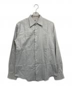 HERMESエルメス）の古着「セリエボタン 総柄シャツ」｜グレー