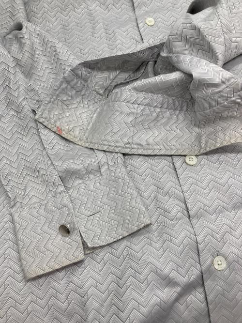HERMES（エルメス）HERMES (エルメス) セリエボタン 総柄シャツ グレー サイズ:16/41の古着・服飾アイテム