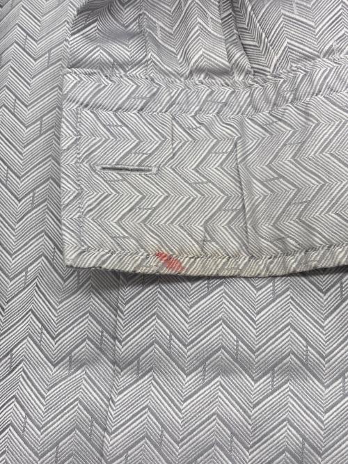 HERMES（エルメス）HERMES (エルメス) セリエボタン 総柄シャツ グレー サイズ:16/41の古着・服飾アイテム