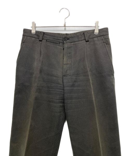 HERMES（エルメス）HERMES (エルメス) センタープレスタックパンツ ブラウン サイズ:42の古着・服飾アイテム