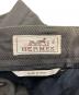中古・古着 HERMES (エルメス) センタープレスタックパンツ ブラウン サイズ:42：11000円