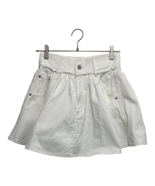 THETOE（ザ トゥー）THETOE (ザ トゥー) Olympia Denim Skirt オリンピアデニムスカート ホワイト サイズ:Sの古着・服飾アイテム
