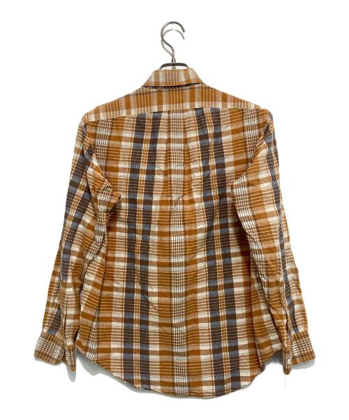 COMME des GARCONS SHIRT（コムデギャルソンシャツ）COMME des GARCONS SHIRT (コムデギャルソンシャツ) ボタンダウンチェックシャツ オレンジ サイズ:Mの古着・服飾アイテム
