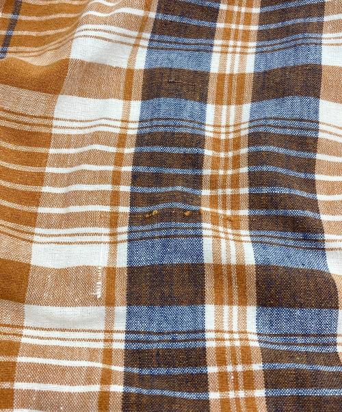 COMME des GARCONS SHIRT（コムデギャルソンシャツ）COMME des GARCONS SHIRT (コムデギャルソンシャツ) ボタンダウンチェックシャツ オレンジ サイズ:Mの古着・服飾アイテム