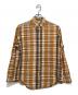 COMME des GARCONS SHIRT（コムデギャルソンシャツ）の古着「ボタンダウンチェックシャツ」｜オレンジ