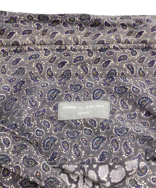 COMME des GARCONS HOMME（コムデギャルソン オム）COMME des GARCONS HOMME (コムデギャルソン オム) 80-90ｓ　ペイズリー柄シャツ グレー サイズ:タグ印字消えの古着・服飾アイテム