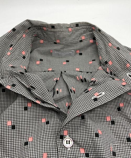 COMME des GARCONS HOMME（コムデギャルソン オム）COMME des GARCONS HOMME (コムデギャルソン オム) チェックシャツ ホワイト×ブラック サイズ:表記なし（実寸参照）の古着・服飾アイテム