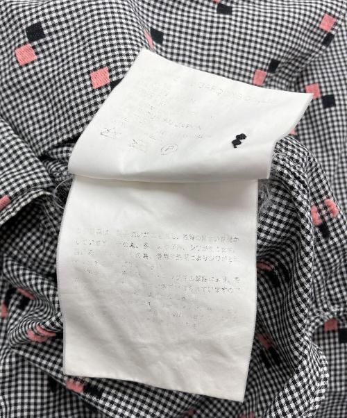 COMME des GARCONS HOMME（コムデギャルソン オム）COMME des GARCONS HOMME (コムデギャルソン オム) チェックシャツ ホワイト×ブラック サイズ:表記なし（実寸参照）の古着・服飾アイテム