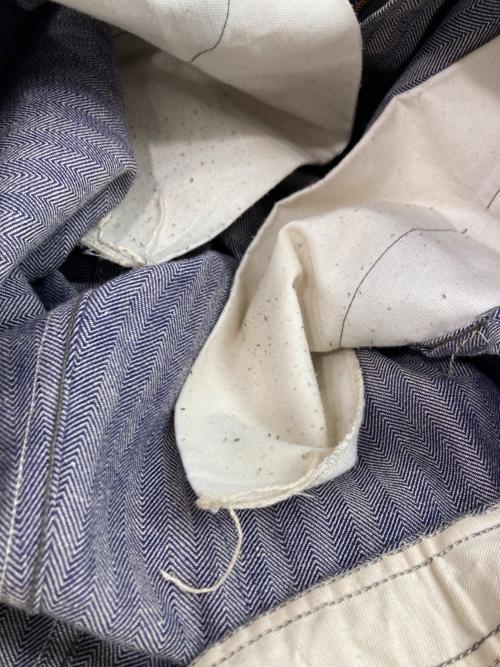 USED（ユーズド）USED (ユーズド) ユーロワーク ジャンプスーツ ネイビー サイズ:40の古着・服飾アイテム