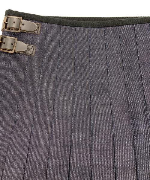 J.W.ANDERSON（ジェイダブリューアンダーソン）J.W.ANDERSON (ジェイダブリューアンダーソン) TOPSHOP (トップショップ) MINI DENIM KILT スカート インディゴ サイズ:36の古着・服飾アイテム