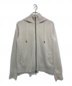 HERNO Resortヘルノリゾート）の古着「カシミヤ ジップアップニットパーカー」｜ベージュ