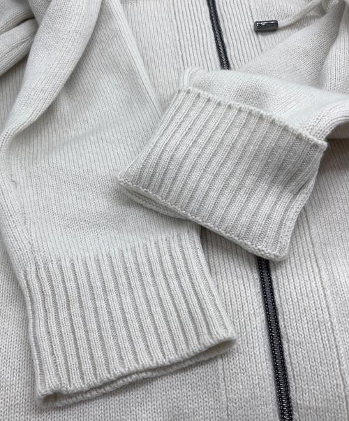 HERNO Resort（ヘルノリゾート）HERNO Resort (ヘルノリゾート) カシミヤ ジップアップニットパーカー ベージュ サイズ:46の古着・服飾アイテム