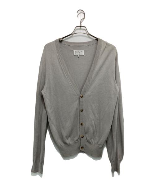 Maison Margiela 14（メゾンマルジェラ 14）Maison Margiela 14 (メゾンマルジェラ 14) コットンウール エルボーパッチ Vネックカーディガン グレー サイズ:Mの古着・服飾アイテム