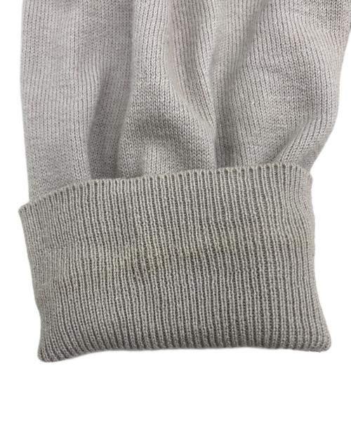 Maison Margiela 14（メゾンマルジェラ 14）Maison Margiela 14 (メゾンマルジェラ 14) コットンウール エルボーパッチ Vネックカーディガン グレー サイズ:Mの古着・服飾アイテム