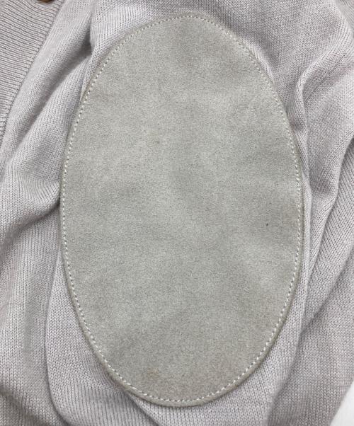 Maison Margiela 14（メゾンマルジェラ 14）Maison Margiela 14 (メゾンマルジェラ 14) コットンウール エルボーパッチ Vネックカーディガン グレー サイズ:Mの古着・服飾アイテム