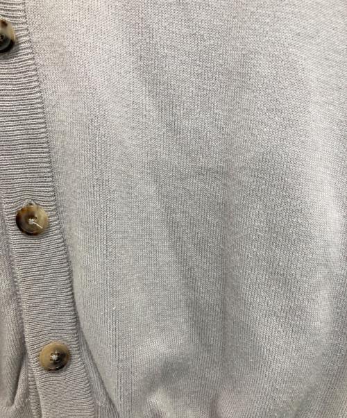 Maison Margiela 14（メゾンマルジェラ 14）Maison Margiela 14 (メゾンマルジェラ 14) コットンウール エルボーパッチ Vネックカーディガン グレー サイズ:Mの古着・服飾アイテム