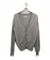 Maison Margiela 14（メゾンマルジェラ 14）の古着「コットンウール エルボーパッチ Vネックカーディガン」｜グレー