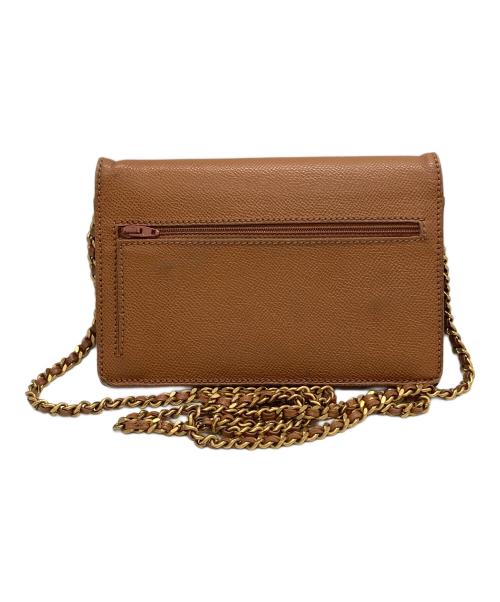 CHANEL（シャネル）CHANEL (シャネル) チェーンウォレット ショルダーバッグ ブラウン×ゴールドの古着・服飾アイテム