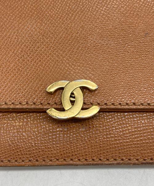 CHANEL（シャネル）CHANEL (シャネル) チェーンウォレット ショルダーバッグ ブラウン×ゴールドの古着・服飾アイテム