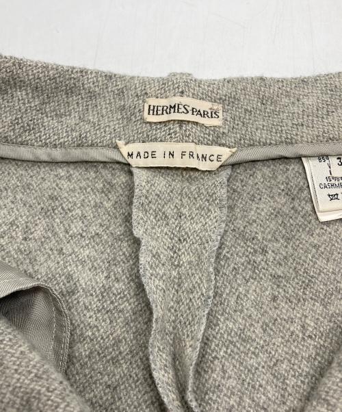 HERMES（エルメス）HERMES (エルメス) マルジェラ期 カシミヤウールパンツ グレー サイズ:34の古着・服飾アイテム
