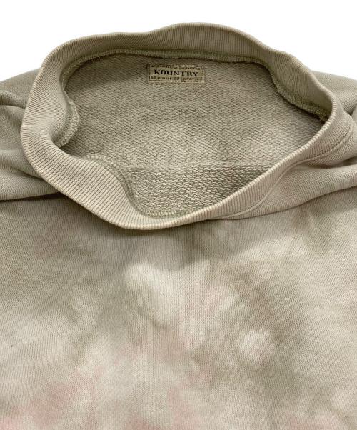 KAPITAL（キャピタル）KAPITAL (キャピタル) スマイルプリントタイダイ柄スウェット ベージュ サイズ:2の古着・服飾アイテム