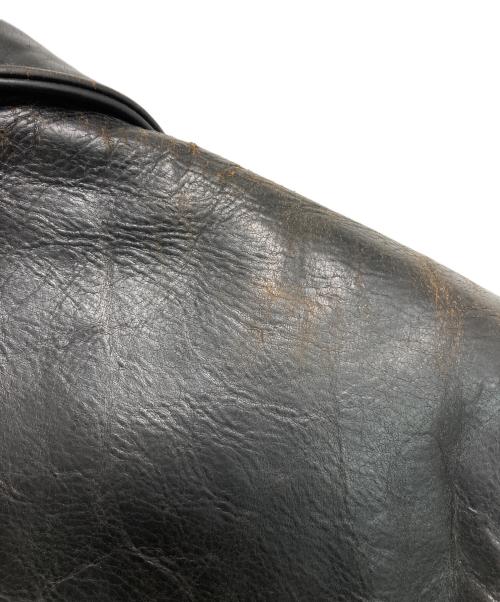 Aero LEATHER（エアロレザー）Aero LEATHER (エアロレザー) Halfbelt ハーフベルトホースハイド レザージャケット ブラック サイズ:34の古着・服飾アイテム