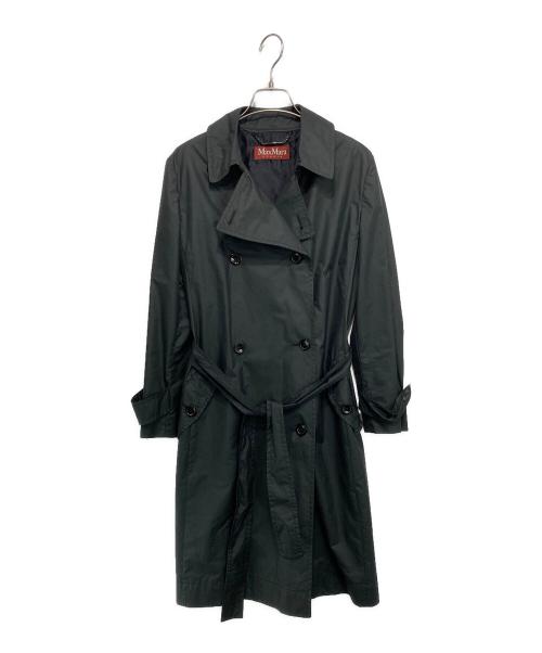 Max Mara Studio（マックスマーラ ストゥディオ）Max Mara Studio (マックスマーラ ストゥディオ) トレンチコート ブラック サイズ:J38の古着・服飾アイテム