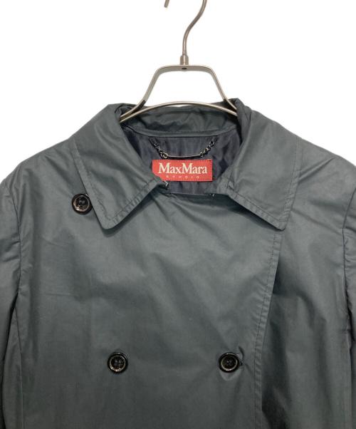Max Mara Studio（マックスマーラ ストゥディオ）Max Mara Studio (マックスマーラ ストゥディオ) トレンチコート ブラック サイズ:J38の古着・服飾アイテム