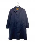 Burberry'sバーバリー）の古着「裏ノバチェック ライナー付ステンカラーコート」｜ネイビー