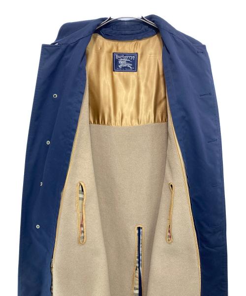 Burberry's（バーバリー）Burberry's (バーバリー) 裏ノバチェック ライナー付ステンカラーコート ネイビー サイズ:-の古着・服飾アイテム