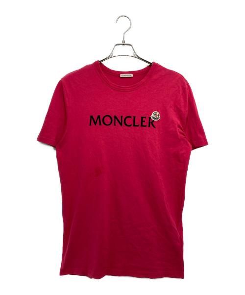 MONCLER（モンクレール）MONCLER (モンクレール) ロゴTシャツ ピンク サイズ:Mの古着・服飾アイテム