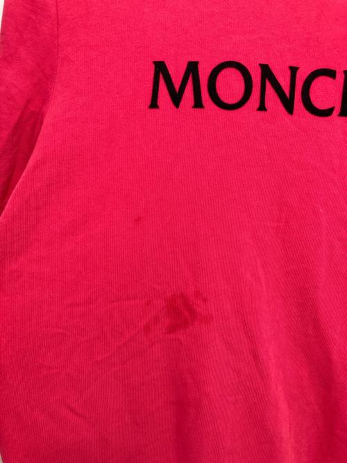 MONCLER（モンクレール）MONCLER (モンクレール) ロゴTシャツ ピンク サイズ:Mの古着・服飾アイテム