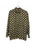 VERSACE CLASSIC V2（ヴェルサーチクラシック）の古着「総柄シルクシャツ」｜ブラック×ゴールドイエロー