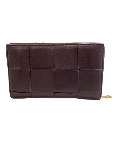BOTTEGA VENETA（ボッテガベネタ）BOTTEGA VENETA (ボッテガベネタ) カセットジップアラウンドウォレット ブラウンの古着・服飾アイテム