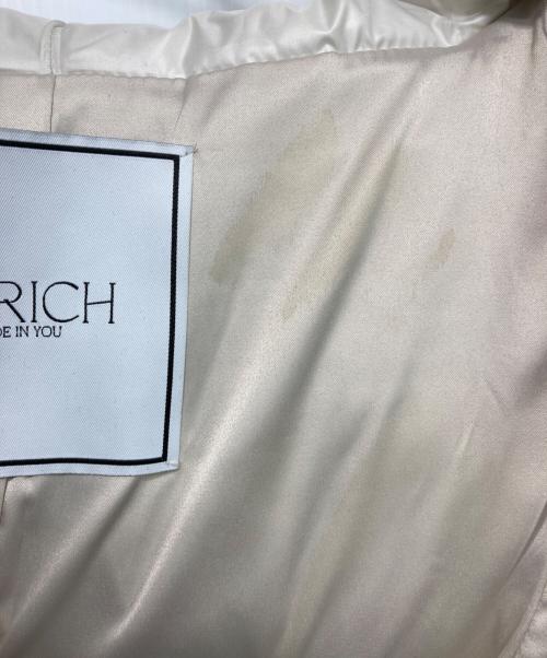 darich（ダーリッチ）darich (ダーリッチ) レディダウンジャケット アイボリー サイズ:Sの古着・服飾アイテム
