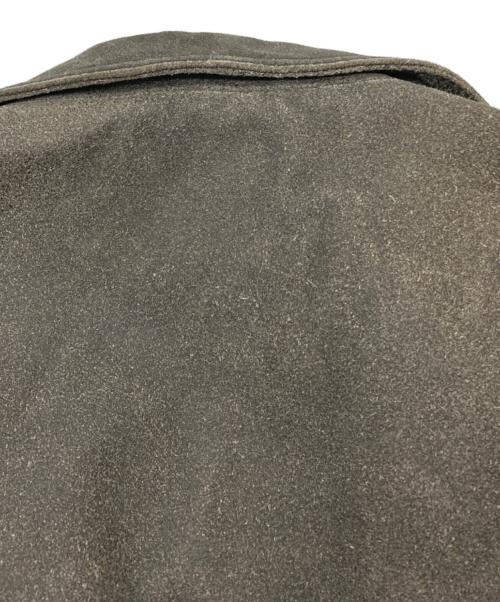 PPFM（ピーピーエフエム）PPFM (ピーピーエフエム) カウレザー3Bジャケット グレー サイズ:Mの古着・服飾アイテム